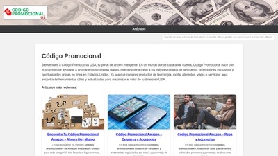 código promocional usa